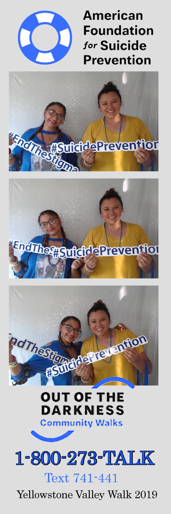 Out of the Darkness Walk 2019 | View more photos from the event at gallery.photoboothbillings.com/u/PhotoBoothBillings/Out-of-the-Darkness-Walk-2019